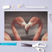 ラブリーピンクフラミンゴティッシュペーパー 薄葉紙 (クラフト)