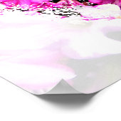 ラブリーピンクフローラエレミヤ29:11希望のための計画 ポスター (角)