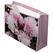 ラブリーピンクプオーニーフローラ ラージペーパーバッグ (正面アングル)