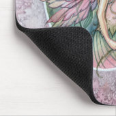 ラブリーピンクローズフェアリーファンタジーアートマウスパッド マウスパッド (コーナー)