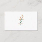 ラブリーピンクワイルドフラワーデートの夜のアイディア。日付jar エンクロージャーカード (裏面)