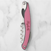 ラブリーピンク水玉模様 ソムリエナイフ (正面)