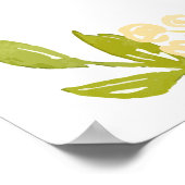 ラブリーピンク牡丹ウェルカムサイン(24x36) ポスター (角)