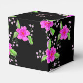 ラブリーピンク花紙ハートお願いボックス フェイバーボックス (裏面サイド)