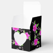 ラブリーピンク花紙ハートお願いボックス フェイバーボックス (オープン)