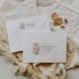 ラブリーピンク赤面開花住所 シール