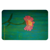 ラブリーピンク《植物》百日草 マグネット (横)