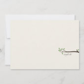 ラブリーピーコック招待状 招待状 (裏面)