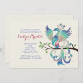 ラブリーピーコック招待状 招待状 (正面/裏面)