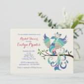 ラブリーピーコック招待状 招待状 (スタンド正面)