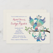 ラブリーピーコック招待状 招待状 (正面/裏面)
