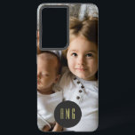 ラブリーファミリーフォト&モノグラム<br><div class="desc">A Symmetry ユニーク Samsung Galaxy S21 ケースは、あなたの名前またはギフトの受取人のモノグラムと選択の写真のためのスポットを特集。*******写真もしが切り取られ、「このデザインを編集」または「さらにカスタマイズ」機能を使用してOtter boxケースに追加する。写真を追加した後は、前方/後方機能を使用してモノグラムと円の後ろにそれをシャッフル。それを配置し、見た目に考え合わせて最高のリサイズし救て、それを行う。 ************</div>