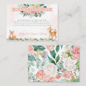 ラブリーフォレストウッドランド動物ベビー図書館 エンクロージャーカード (正面/裏面)