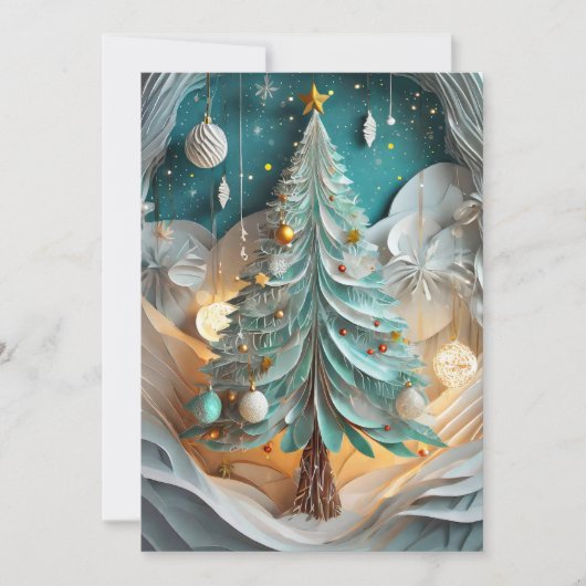 ラブリーフォレストホリデーパーティー招待状 招待状 (正面)