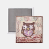 ラブリーフクロウ磁石 マグネット (正面/裏面)