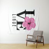 ラブリーフハワイピンク タペストリー (インサイチュ(横))