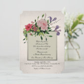 ラブリーフラワークラスターコーナー招待状 招待状 (スタンド正面)