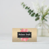 ラブリーフラワーズグリッター 名刺 (スタンド正面)