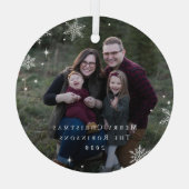 ラブリーフロストカスタムのキャプションの写真オーナメント ガラスオーナメント (裏面)