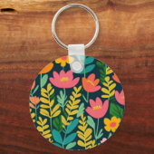 ラブリーフローラカラフル場 キーホルダー (正面)