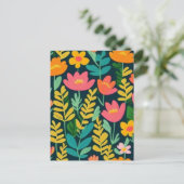 ラブリーフローラカラフル場 ポストカード (スタンド正面)