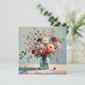 ラブリーフローラノートカード 案内状 (スタンド正面)