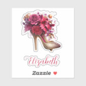 ラブリーフローラハイヒール シール (シート)