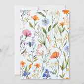 ラブリーフローラベビーシャワー招待状 招待状 (裏面)