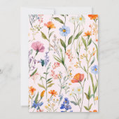 ラブリーフローラベビーシャワー招待状 招待状 (裏面)