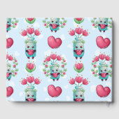 ラブリーフローラメーソンジャーハートパターン ゲストブック (裏面)