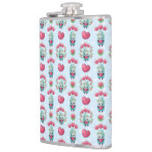 ラブリーフローラメーソンジャーハートパターン フラスク (左)