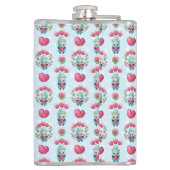 ラブリーフローラメーソンジャーハートパターン フラスク (裏面)