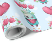ラブリーフローラメーソンジャーハートパターン ラッピングペーパー (ロールコーナー)