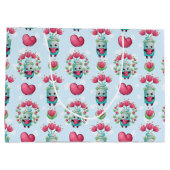 ラブリーフローラメーソンジャーハートパターン ラージペーパーバッグ (裏面)