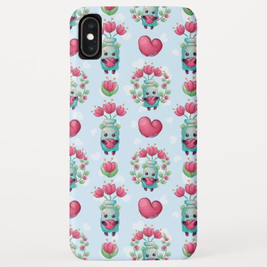 ラブリーフローラメーソンジャーハートパターン Case-Mate iPhoneケース (裏面)