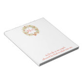 ラブリーフローラリースママ ノートパッド (アングル)