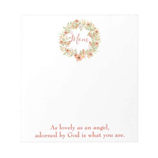 ラブリーフローラリースママ ノートパッド (正面)