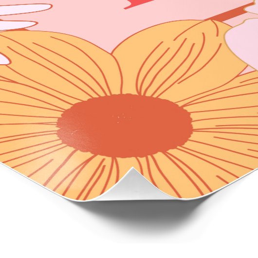 ラブリーフローラ引用文私は半分の苦しみ半分の希望 – Ja ポスター (コーナー)