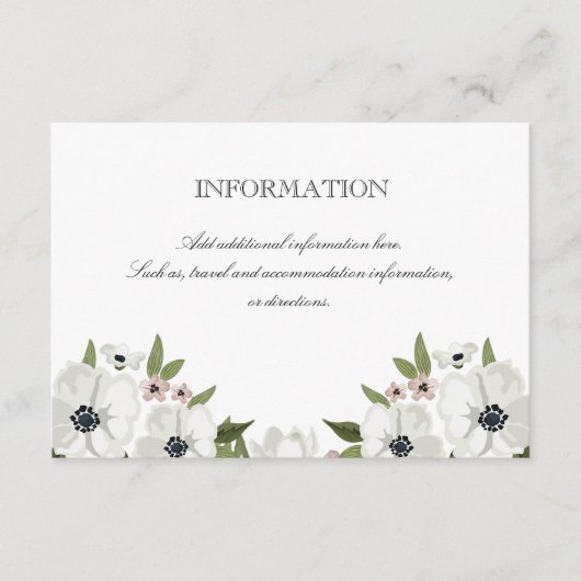 ラブリーフローラ情報カード エンクロージャーカード (正面)