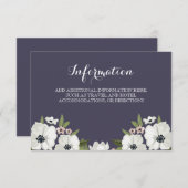 ラブリーフローラ情報カード – 紫 エンクロージャーカード (正面/裏面)