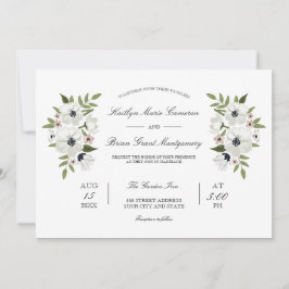 ラブリーフローラ結婚式招待状 招待状