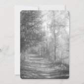 ラブリーブラック&ホワイト自然結婚ズ 招待状 (裏面)