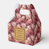 ラブリーブルゴーニュ赤面金ゴールドウォーター結婚カラー フェイバーボックス (裏面サイド)