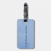 ラブリーブルーのミスターとミセス・パーチメント ラゲッジタグ (裏面縦)