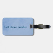 ラブリーブルーのミスターとミセス・パーチメント ラゲッジタグ (裏面横)