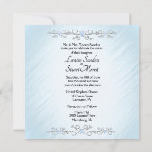 ラブリーブルーサイクリングテーマ結婚式招待状 招待状 (裏面)