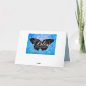 ラブリーブルーバタフライ&ベリーノートカード カード (裏面)