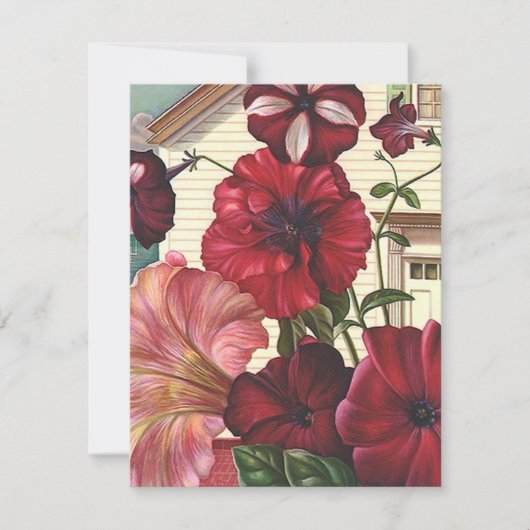 ラブリーブルーミングフラワーズガーデンパーティの招待状 招待状 (正面)