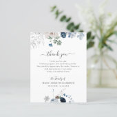 ラブリーブルー花模様葬式ありがとう (スタンド正面)