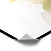 ラブリーブーゲンビリア水彩色 ポスター (角)